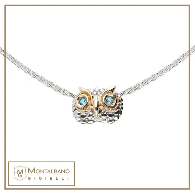 Collana Civetta new azzurra | Gioielli De Nobili